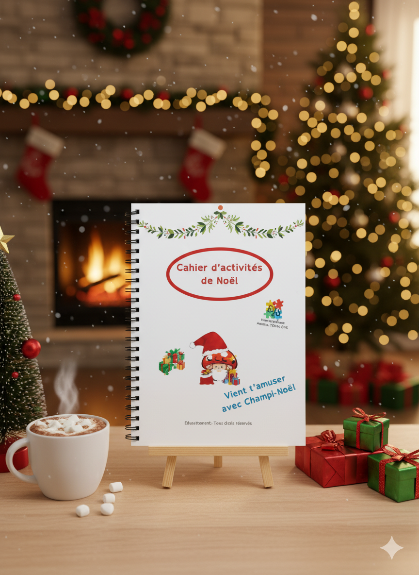 Cahier d'activités de Noël avec Champi-Noël