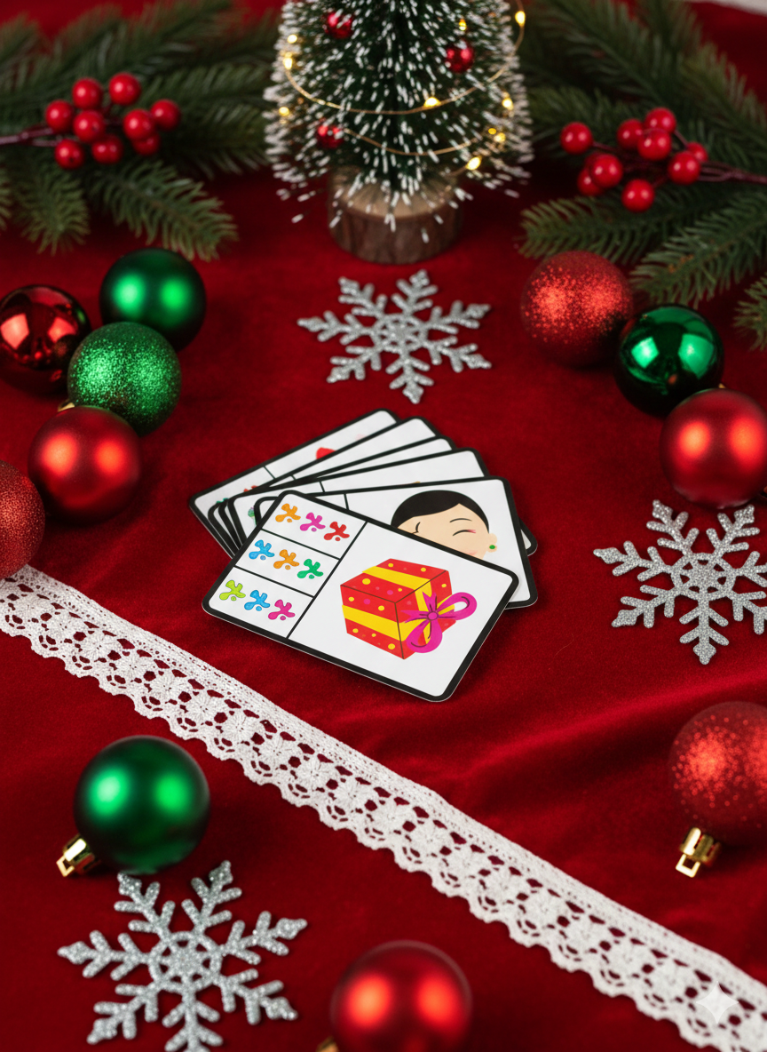 Cartes à Pinces de Noël