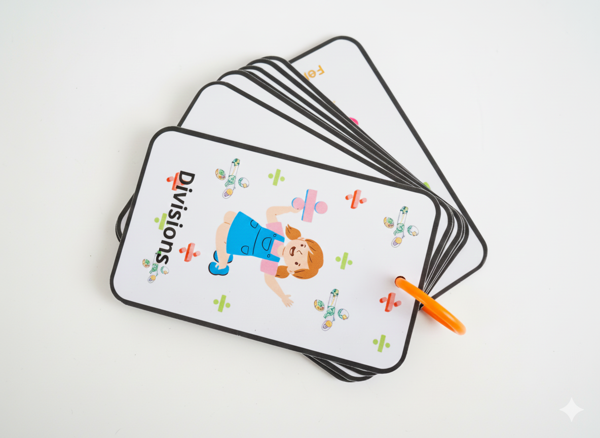 Trousseau de cartes pour les divisions